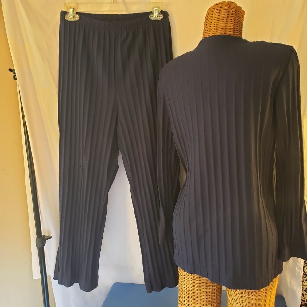 Weekender's Pleated Suit Set - Blue - Size S/P - Picture 3 of 4